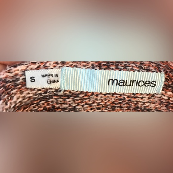 Maurices Long Fringed Crocheted Edges Native American Pattern Size S - Picture 6 of 8